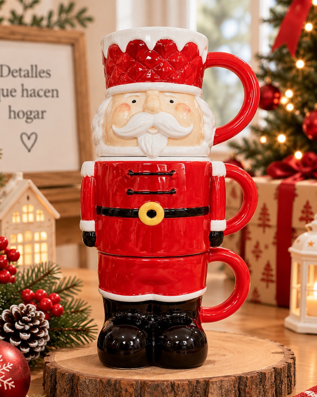 Taza cascanuez roja